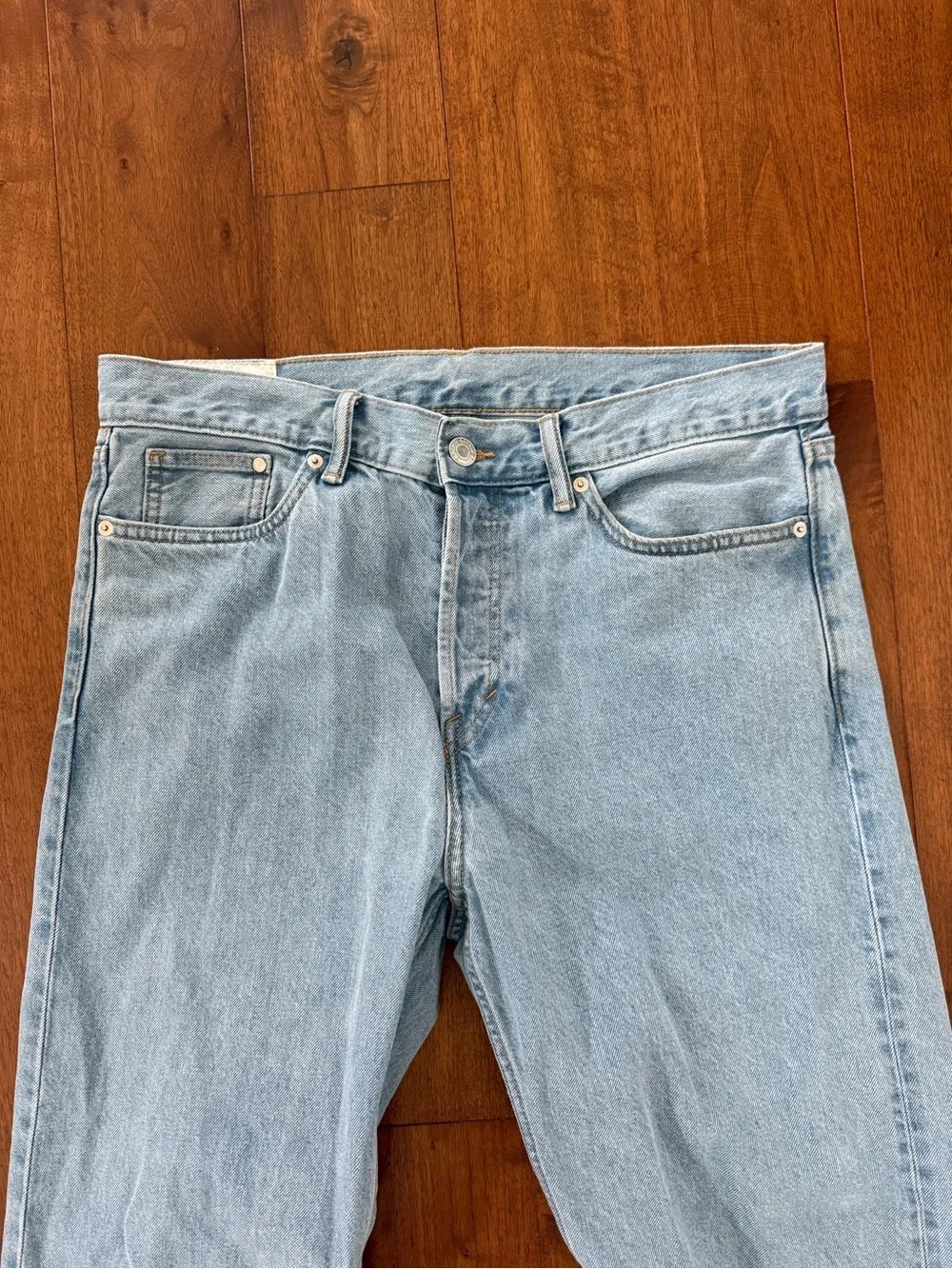 H&M Relaxed Light Blue Straight-Leg Men's Jeans